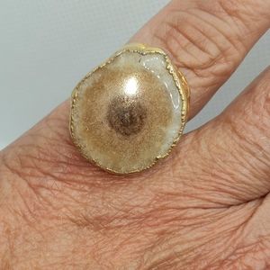 Tan Quartz Ring